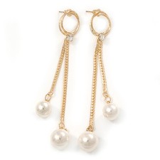 Orecchini a goccia catena tono