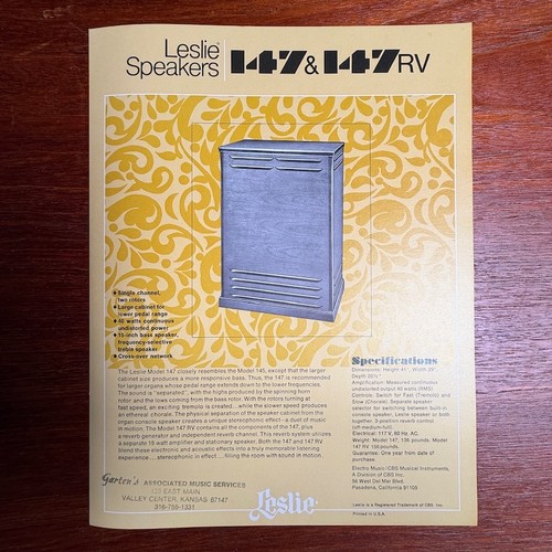 Vintage leslie speaker - leslie,