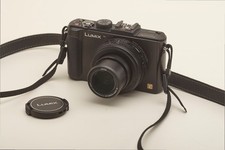 Panasonic LUMIX DMC-LX7 10,1 megapixel fotocamera digitale - nero ottime condizioni Leica Zoom