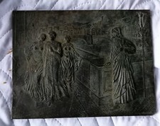 Raffaello Gambogi, Incontro Dante e Beatrice a ponte Vecchio, formella. 