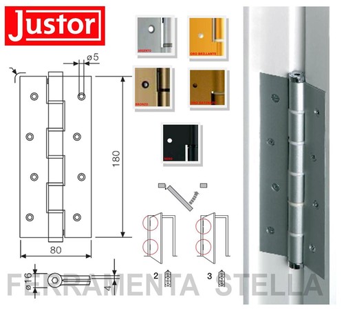 Cerniera justor chiudiporta - cerniera,
