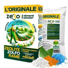 ZeRo Zeolite+Zolfo+Rame Forte Effetto Sinergico 3 Elementi Unico Trattamento 1kg