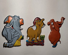 Lotto 3 Figurine Formaggino MIO Plasteco Libro della Giungla Elefante Disney