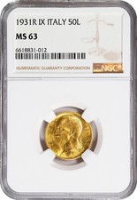 ITALIA 1931-R ANNO IX 50 LIRE