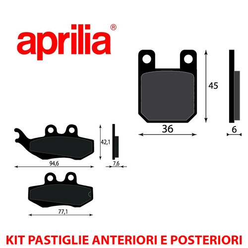 Kit pastiglie freno anteriori - kit,