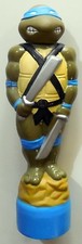 BOTTIGLIA GIOCATTOLO VINTAGE BAGNO TARTARUGHE NINJA LEONARDO 1990 MIRAGE STUDIOS