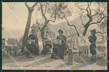 Genova Santa Margherita Pizzo Merletti Tombolo cartolina QK7251