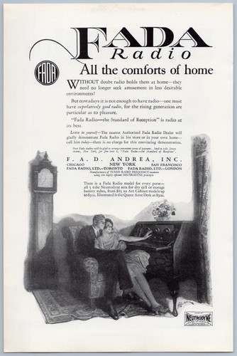 Radio fada 1925 pubblicità - radio,