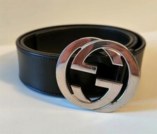 Cintura Unisex in pelle nera