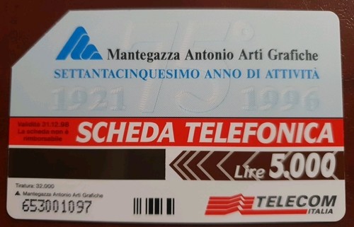 Scheda telefonica telecom - scheda,