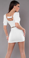 Sexy Mini Abito Bianco Vestito