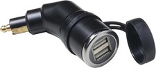 PRESA ACCENDISIGARI ADATTATORE USB DIN A 2 PRESE PER MOTO