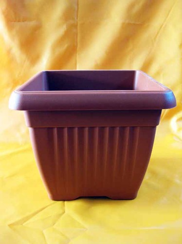 Vaso quadrato color - , terracotta