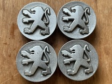x4 Set tappi centrali cerchi in lega originali Peugeot 206 50mm Nimrods