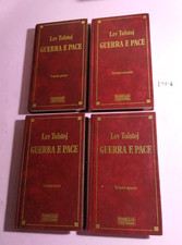 LEV TOLSTOJ - GUERRA E PACE (4 VOLUMI, OPERA COMPLETA)-"FAMIGLIA CRISTIANA" 1991