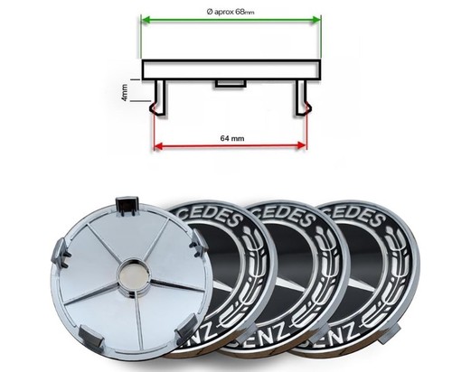 Kit coprimozzo nero - , di