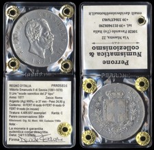 #05816] REGNO D'ITALIA VITTORIO EMANUELE II - 5 LIRE SCUDO 1877 ROMA -  PERIZIA