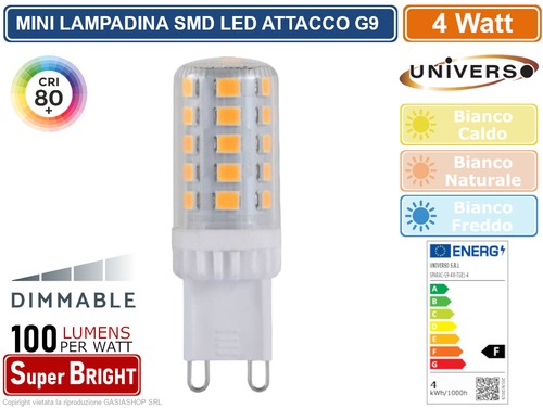 Universo lampadina led - universo, g9