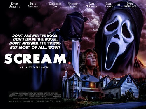 Scream 1996 quad poster - scream,