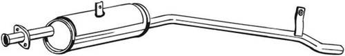Silenziatore centrale bosal - silenziatore,
