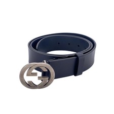 Cintura Gucci in pelle nera