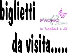 1000 BIGLIETTI DA VISITA  STAMPA A  COLORI FRONTE 8,5X5,5 CM  BY PROMOCOMWEB