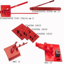 PIEGASTAFFE PIEGAFERRI PIASTRA PIASTRE CURVATORI CON MANICO FISSE DA CANTIERE