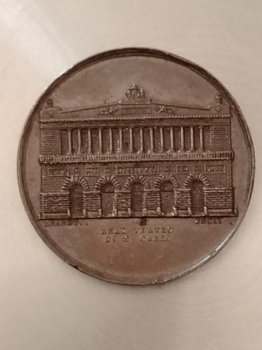 Medaglia real teatro san carlo - medaglia,
