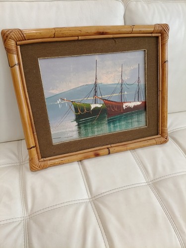 Quadro dipinto con barche - barche, su