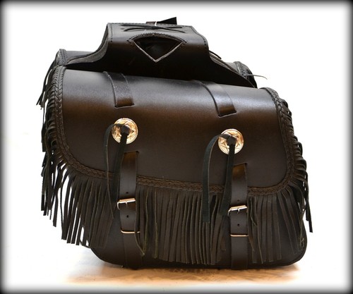 Borse biker cuoio con - biker, in