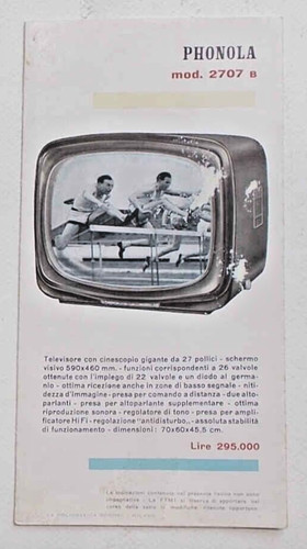 Phonola televisori d - phonola, d'alta