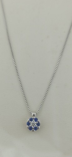 Collana punto luce oro bianco - collana,