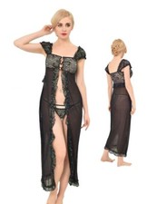 Donna Set Lingerie Lungo Pizzo