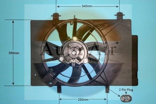 Ventola radiatore centrale