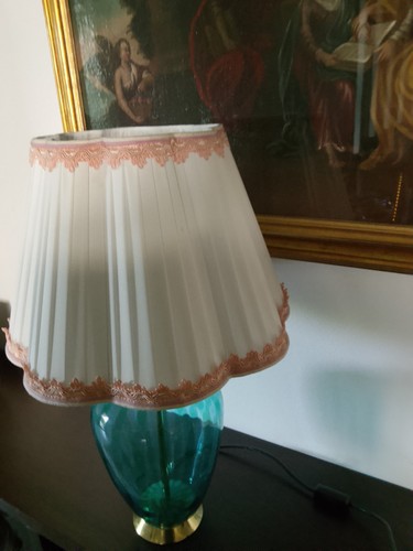 Lampada tavolo vintage blu - lampada, da
