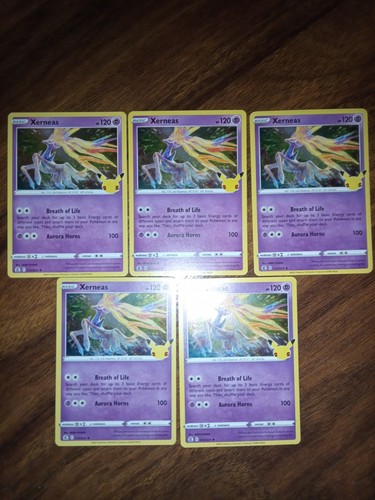 Pokémon tcg xerneas holo - pokémon, x5