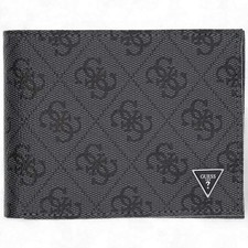 Moda Portafoglio GUESS Uomo Nero - SMMALLLEA27BLA