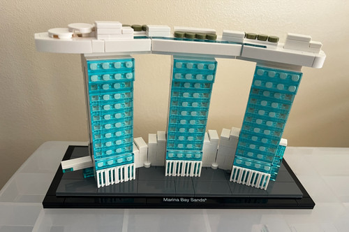 Lego architecture marina bay - lego,