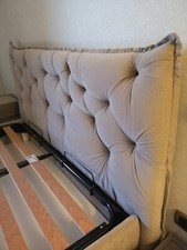 letto contenitore matrimoniale tessuto