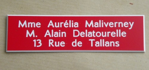 Placca cassetta della posta - della,