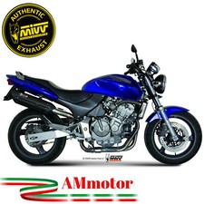 Mivv Honda Hornet 600 2001 01 Terminale Di Scarico Moto Marmitta Suono Inox Nero