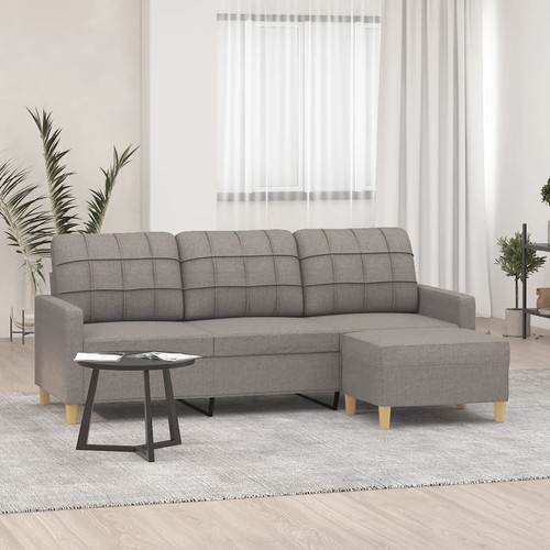 Seater sofa with footstool - 3-seater,