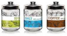 Set 3 Barattoli da Cucina in
