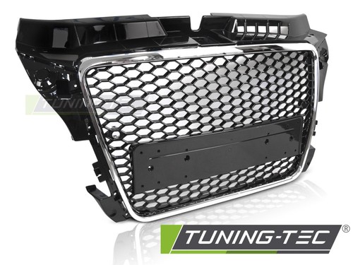 Griglia sport nera cromata - nera,