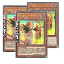 3x FIREBRAND HYMNIST • (Inneggiatrice Testa Calda) • Ultra R • DUOV EN028 YUGIOH