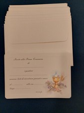 Lotto Inviti Comunione 30pz con busta