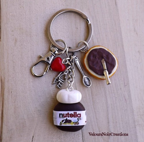 Portachiavi pane nutella in - portachiavi,
