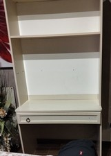 Scrivania ufficio porta computer con libreria e cassetto Scrivanie pc noce italy