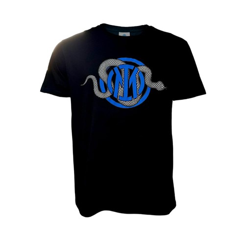 Inter shirt snake logo - t, nera