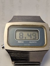 Orologio digitale LCD Ibico anni 70. Ottime condizioni. Cinturino Incluso Condizioni Originali